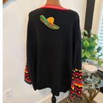 Ugly Christmas Sweater Feliz Navidad Mexican Tree Sombrero Chili Peppers 2X Green Size XXL Photo 2