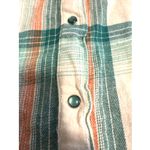Wrangler  Wrancher Shirt Women's Sz XL Plaid‎ Teal Long Sleeve Pearl Snap Western Photo 2