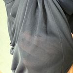 Adrianna Papell Gown Womens Size 8 Dark Blue Ruched Lace Cap Sleeve Formal Photo 6