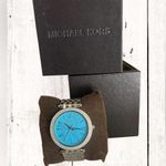 Michael Kors Women’s Silver and Turquoise Dial Face with Crystals Darci MK3403 Photo 1