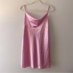 ZARA Pink Satin Floral Mini Dress Size Small Spring Blogger Fave Photo 3