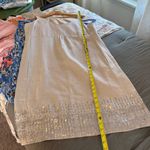 Eileen Fisher  Organic Linen Tank Dress with Sequined Hem. Size 14. Photo 10