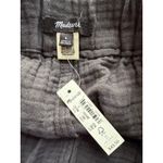 Madewell NWT Easy Pull-On Shorts in Lightspun in Black Coal Size Small Photo 2