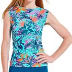 Coolibar Kaylana Tank Top UPF 50+ Size Medium Green Photo 0