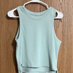 Lululemon  Train To Be Tank Top Silver Blue PTP 17 Photo 2