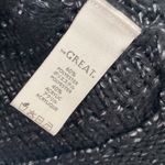 The Great  Black Metallic Loop Knit Open Front Cardigan Size: 1 Photo 3