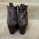 Naughty Monkey Seleni Grey Floral Embroidered Ankle Booties Size 8.5 Photo 4