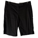 Elie Tahari Elie‎ Tahari Black Linen Blend Bermuda Shorts Size 2 XS Career Photo 0