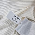 J.Crew  Vintage rib ruffle boatneck tank top Ivory S NWT‎ Photo 4