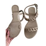 Givenchy Beige Nea Jelly Chain Sandals Flats Size 37 / US 7 Photo 7