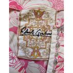 Robert Graham Women Top Pink Paisley V Neck Embezzled Blouse Boho Size Medium Photo 2