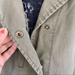 Charlotte Russe Green denim vest Lace back Size Medium Photo 4