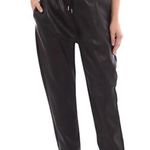 Bagatelle Collection Black Jogger Vegan Leather Pant SZ Medium LIKE NEW Photo 0