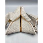 Nine West  Gorana 9 Wedge Ankle Strap Sandal Gray Snake Print Open Toe Slingback Photo 8