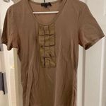 Burberry Prorsum Tan Blouse with Pleated Front small Photo 0