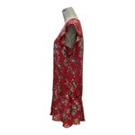Joie  Almarie B Tandoori Red Floral Silk Ruffle Lightweight
Mini Dress Size M Photo 5