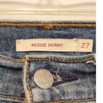 Levi's  Wedgie Skinny 4309 Destroyed Distressed Hi-Rise Button Fly Jeans Size 27 Photo 2