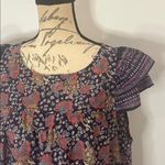Madewell Story flutter sleeve top floral on navy 12 Photo 4