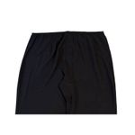 Eileen Fisher Silk Georgette Crepe Full Length Straight Pants Zipper Black Large Photo 6