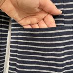 J.Jill  Navy Blue & White Striped Cardigan Blazer Jacket Womens XS Nautical Photo 6