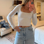 ZARA  Oversized Denim Shorts Photo 0