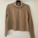 Halogen 100% Cashmere Rib High Neck cowl Sweater Boxy Photo 0