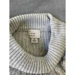 A New Day Grey Cable Knit Long Sleeve High Neck Sweater Pullover Style Medium Photo 3