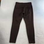 Athleta  L Large Delancey Herrnigbone Ankle Tight Brown Mid Rise Activewear Crop Photo 9