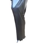 Metallic Gold V Neck Maxi Dress Tie Shoulder Sleeveless Evening Gown Size XL Photo 8