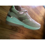 Ninety Union Relax Wedge Fashion Sneakers Blush Glitter Size 9 Pink Photo 3