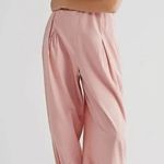Free People NWT  Kingston Jumpsuit Cutout Pleated Bust Ballon Legs Pink Size M Photo 3