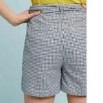 Anthropologie Cartonnier from black and white gingham belted 4 pocket shorts 10 Photo 2