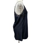 CAbi Lace-Trim Cami Slip in Deep Navy Blue and Black Lace Trim (M) Photo 2