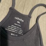 Women's Charcoal Ribbed Tank Top Gray Size L Photo 1