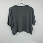 Pink Floyd  Gray Distressed Worn Crop Top Size Medium Photo 3