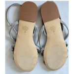 Steve Madden  Rhinestone Sandals Strappy Sparkly Dressy Silver Size 8M Photo 2