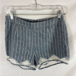 Hem & Thread  Striped Chambray Shorts Size small Photo 6