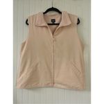 Eileen Fisher zip up vest fleece lined sz Medium Photo 1