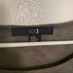 Forever 21 XXI  Long Sleeve Top Olive Green Sequins Photo 7