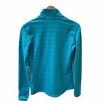 Nike Pro Warm 1/2 Zip Shadow Stripe Pullover Top M Blue Athletic Cold Gear Photo 6