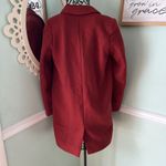 ZARA  Trafaluc Basic outerwear wool blend Pea coat jacket rust burnt orange XS Photo 2