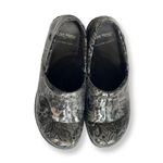 Nurse Mates Gray Paisley Pillow Top Cushion Clogs Photo 2