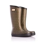 MoovBoot Knee High Sheepskin Rain Wellington Boots Brown Size 7 Photo 0
