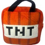 Minecraft TNT Plush Backpack Bag Orange Black Minecraft Gaming Photo 0