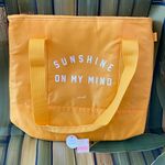 Victoria's Secret NWT Pink Yellow Cooler Tote in Banana Sunshine on my Mind. Photo 0
