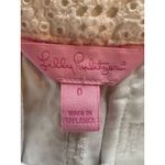 Lilly Pulitzer  100% Cotton White Eyelet Mini Shorts Size 0 Photo 2