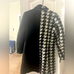 NVLT Black and White Houndstooth Teddy Jacket Size L Photo 2
