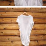 Theory White Wool Cotton Blend Boho Cardigan Photo 4