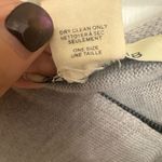 Madison 88 Gray Knit Tassel Trim Poncho Cape Wrap One Size Bohemian Chic Cozy Photo 4