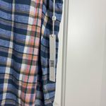 Caslon  Plaid Button Down Rolled Short Sleeve NWT 3X Photo 1
